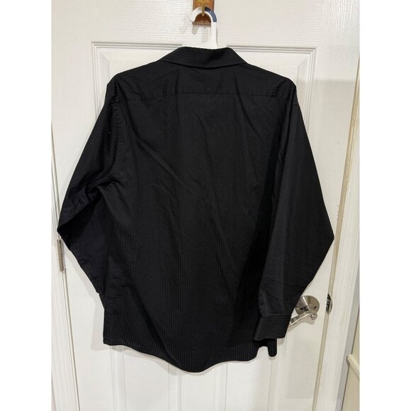 J. Garcia men's black long-sleeve wrinkle-free shirt in size large (16.5 neck, 3 - Picture 2 of 3